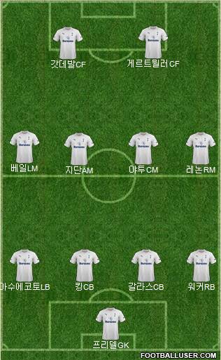 Tottenham Hotspur Formation 2012