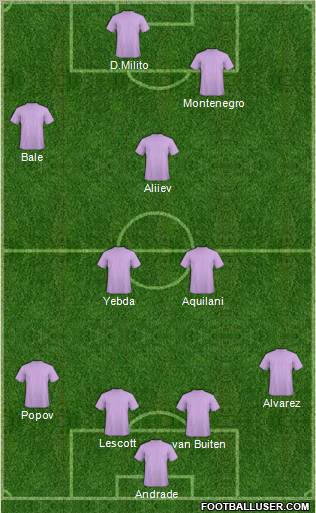 Pro Evolution Soccer Team Formation 2012