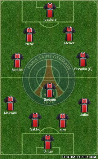 Paris Saint-Germain Formation 2012