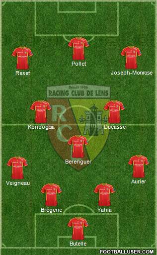 Racing Club de Lens Formation 2012