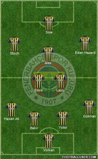 Fenerbahçe SK Formation 2012