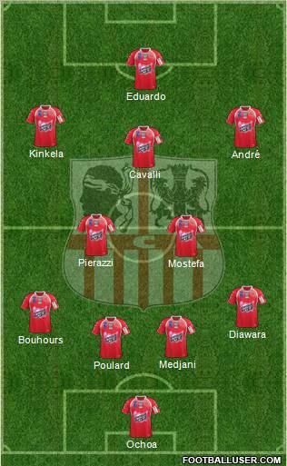 Athletic Club Ajaccien Football Formation 2012