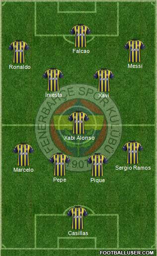 Fenerbahçe SK Formation 2012