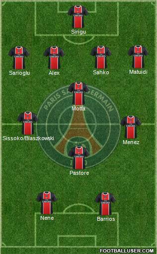 Paris Saint-Germain Formation 2012