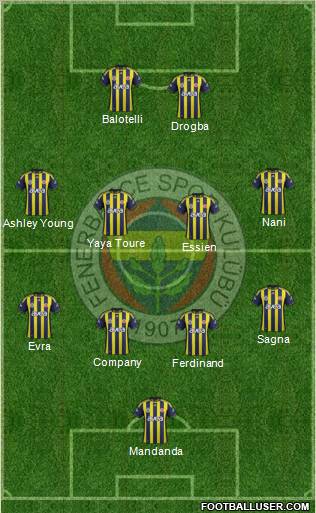 Fenerbahçe SK Formation 2012