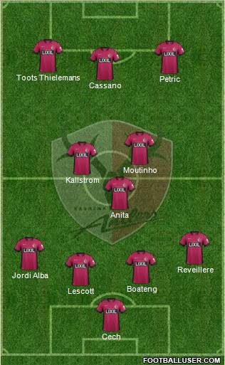 Kashima Antlers Formation 2012