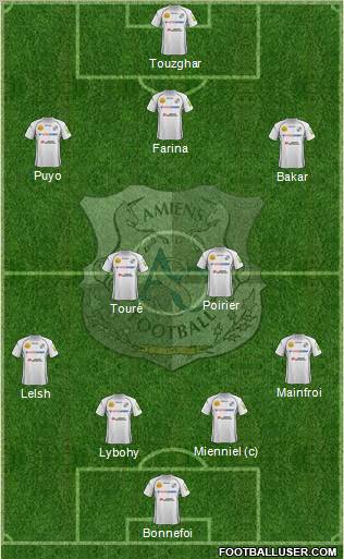 Amiens Sporting Club Football Formation 2012