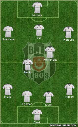 Besiktas JK Formation 2012