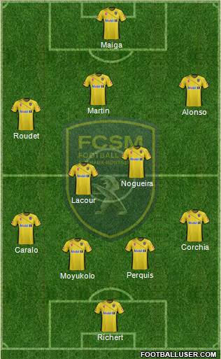 FC Sochaux-Montbéliard Formation 2012