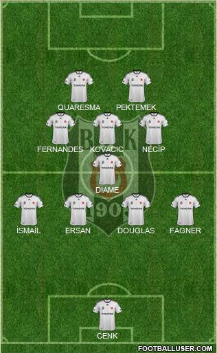 Besiktas JK Formation 2012