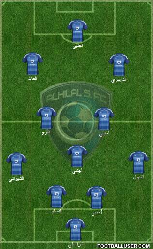 Al-Hilal (KSA) Formation 2012