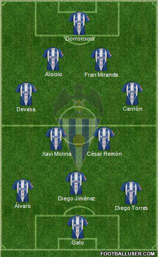 C.D. Alcoyano Formation 2012