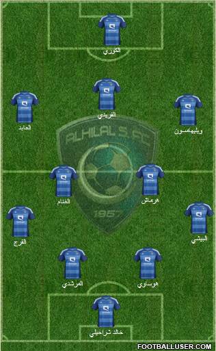 Al-Hilal (KSA) Formation 2012