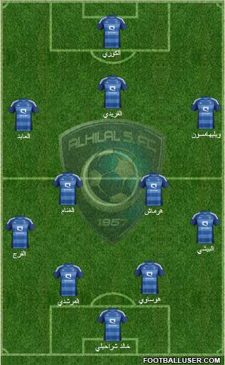 Al-Hilal (KSA) Formation 2012