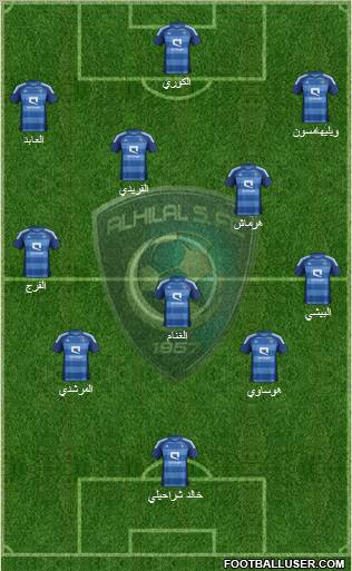 Al-Hilal (KSA) Formation 2012