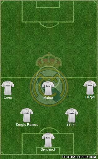 Real Madrid C.F. Formation 2012