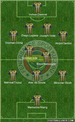 Fenerbahçe SK Formation 2012