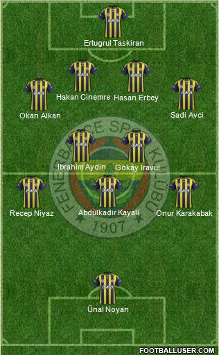 Fenerbahçe SK Formation 2012