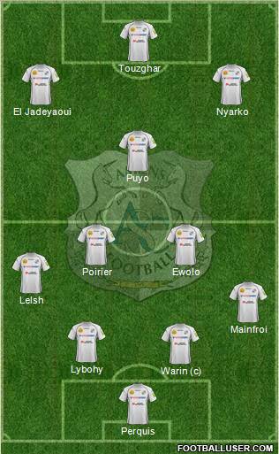 Amiens Sporting Club Football Formation 2012