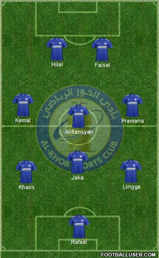 Al-Khor Sports Club Formation 2012