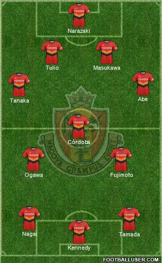 Nagoya Grampus football formation