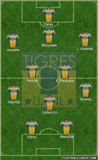 Club Universitario de Nuevo León Formation 2012