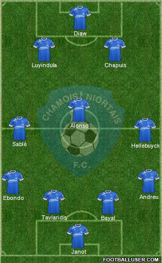 Chamois Niortais Football Club Formation 2012