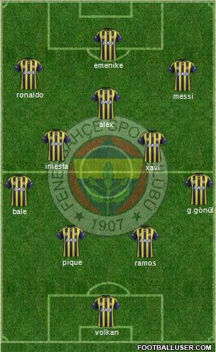 Fenerbahçe SK Formation 2012