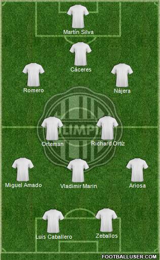 C Olimpia Formation 2012
