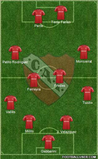 Independiente Formation 2012