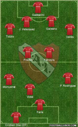 Independiente Formation 2012