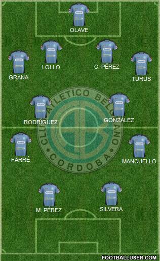 Belgrano de Córdoba Formation 2012
