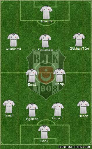 Besiktas JK Formation 2012