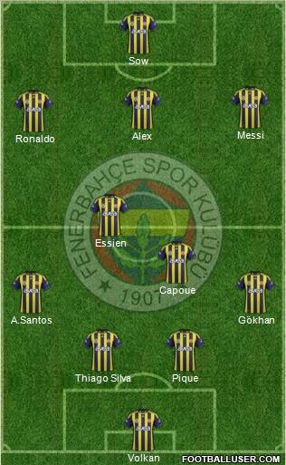 Fenerbahçe SK Formation 2012