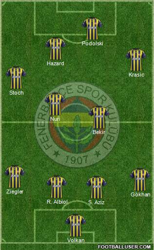 Fenerbahçe SK Formation 2012
