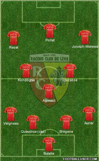 Racing Club de Lens Formation 2012