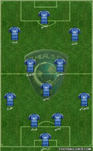 Al-Hilal (KSA) Formation 2012