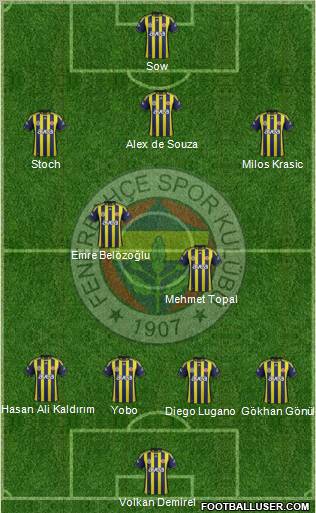 Fenerbahçe SK Formation 2012