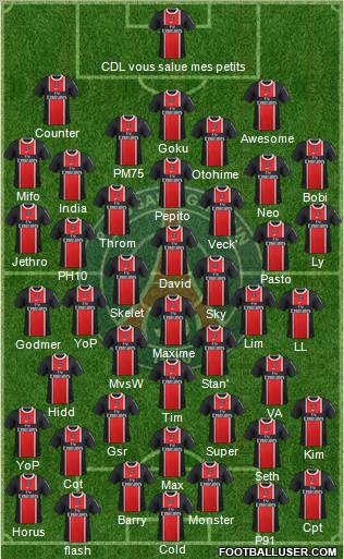 Paris Saint-Germain Formation 2012