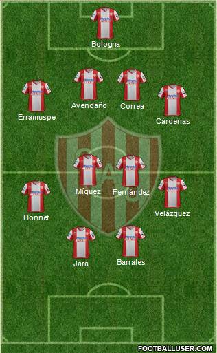 Unión de Santa Fe Formation 2012