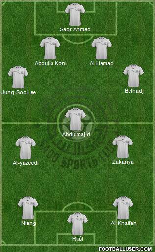 Al-Sadd Sports Club Formation 2012