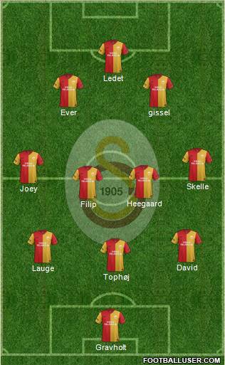 Galatasaray SK Formation 2012