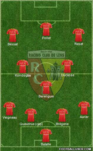 Racing Club de Lens Formation 2012