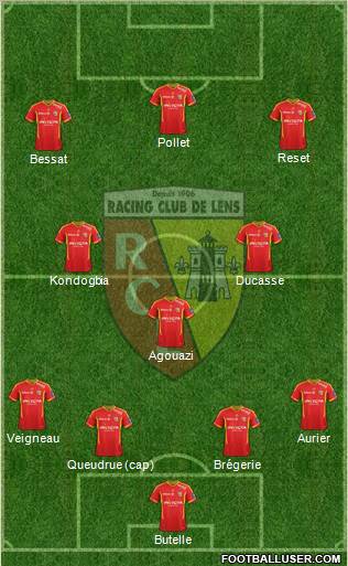 Racing Club de Lens Formation 2012