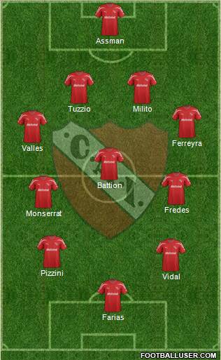 Independiente Formation 2012