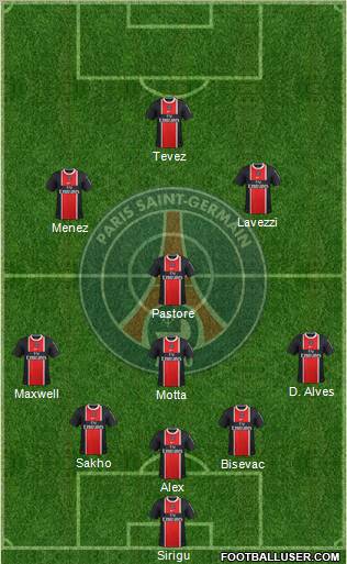 Paris Saint-Germain Formation 2012