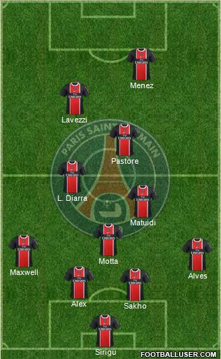 Paris Saint-Germain Formation 2012