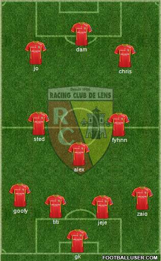 Racing Club de Lens Formation 2012