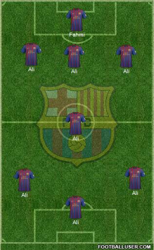 F.C. Barcelona Formation 2012