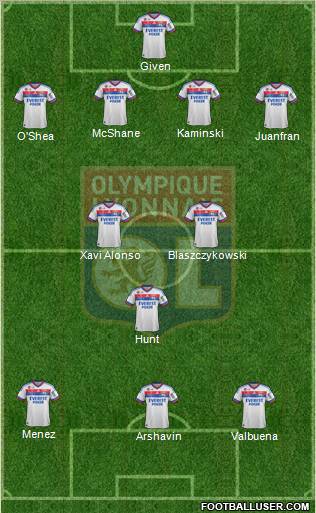 Olympique Lyonnais Formation 2012